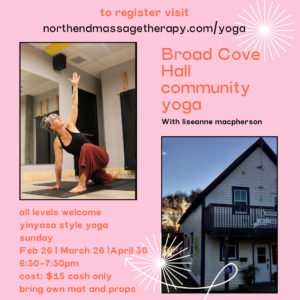 Broad Cove Hall Community Yoga (with Liseanne MacPherson)
