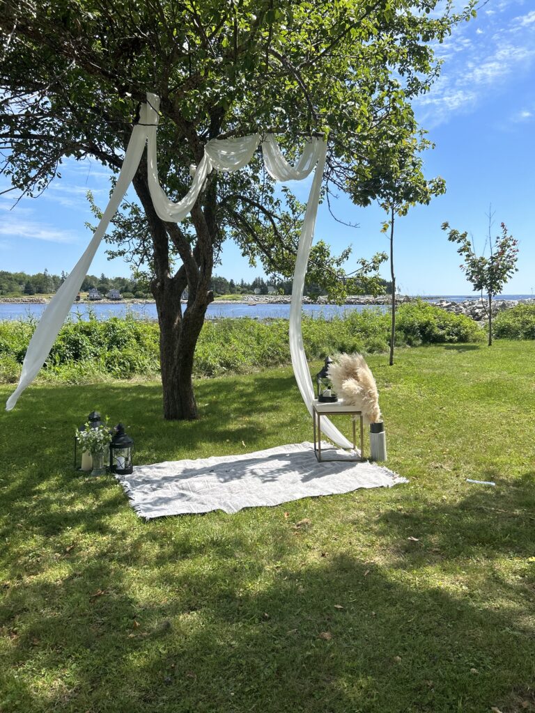 amazing background for the ceremony