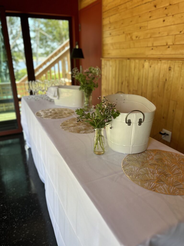 Bar overlooking the grounds