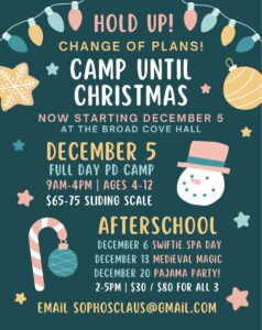 Camp until Christmas