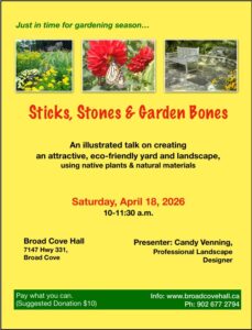 Sticks, Stones & Garden Bones: an illustrated talk just in time for gardening season